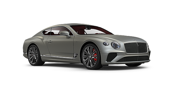 Bentley Zug Bentley GT Speed coupe in Extreme Silver paint front 34